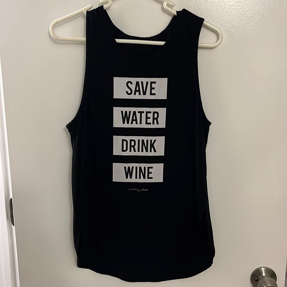 Betsey Johnson Save Water Drink Wine Tank - Medium